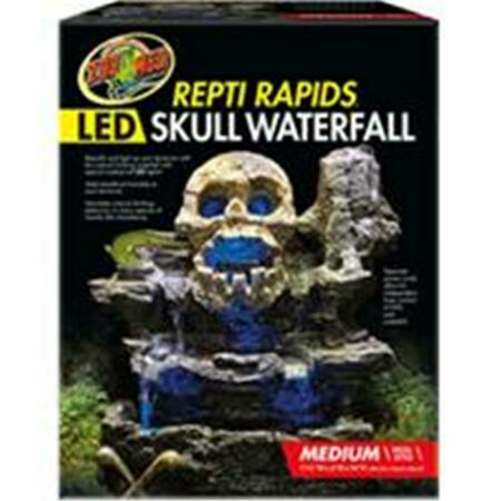ZOO MED LABORATORIES Repti Rapids LED Waterfall Skull, Medium 690437